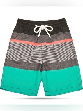 KAILUA SURF Boys' Swim Trunks Quick Dry Board Shorts with Mesh Liner-SIZE 5/6